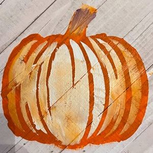 Hand painted pumpkin fall decor